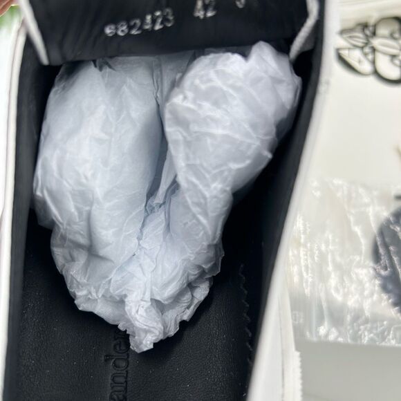 Men’s Alexander, McQueen Red slick low top sneakers size 42 made in Italy - Picture 10 of 14